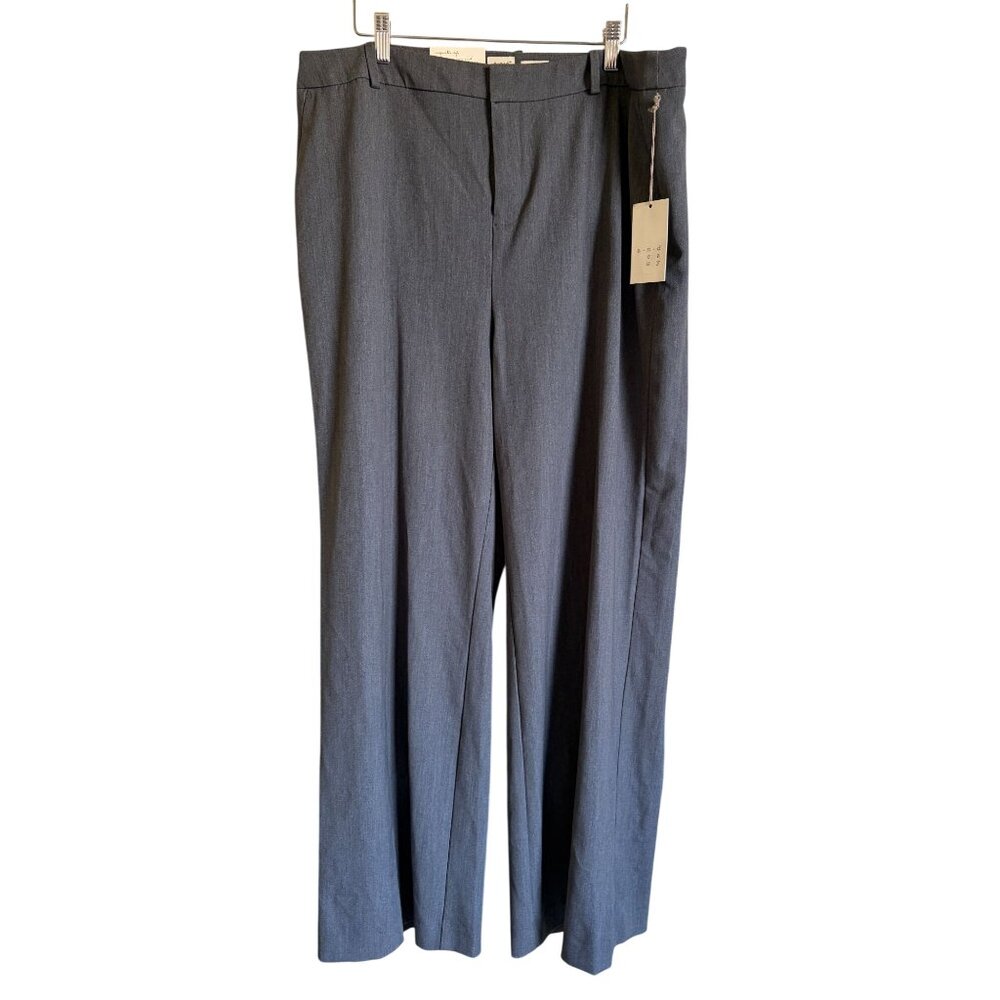 New! A New Day Gray Wide Leg Trouser Pants Size 18R MSRP 24.99 Career Work Profe